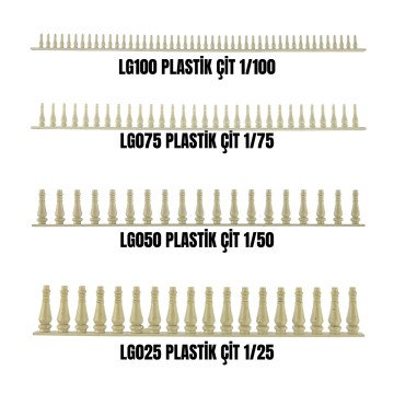 Jordania Plastik Çit Beyaz 20cm 1/25