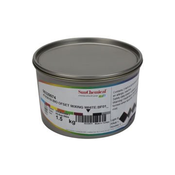 Toyo İnk Letterpress Offset Matbaa Mürekkebi 1,5kg White - Beyaz KR-0402