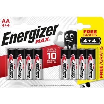Energizer Max AA Kalem Pil 4+4