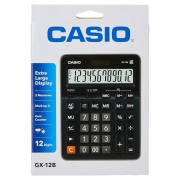 Casio Hesap Makinesi GX-12B-BK