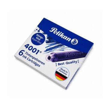Pelikan 4001 Dolmakalem Mürekkep Kartuşu 6lı Royal Mavi