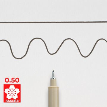 Sakura Pigma Micron Teknik Çizim Kalemi 08 0.5mm Siyah