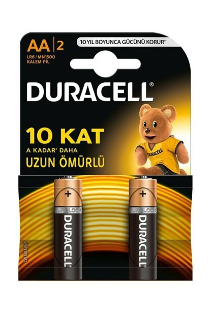 Duracell AA LR6/MN 1500 Kalem Pil 2li