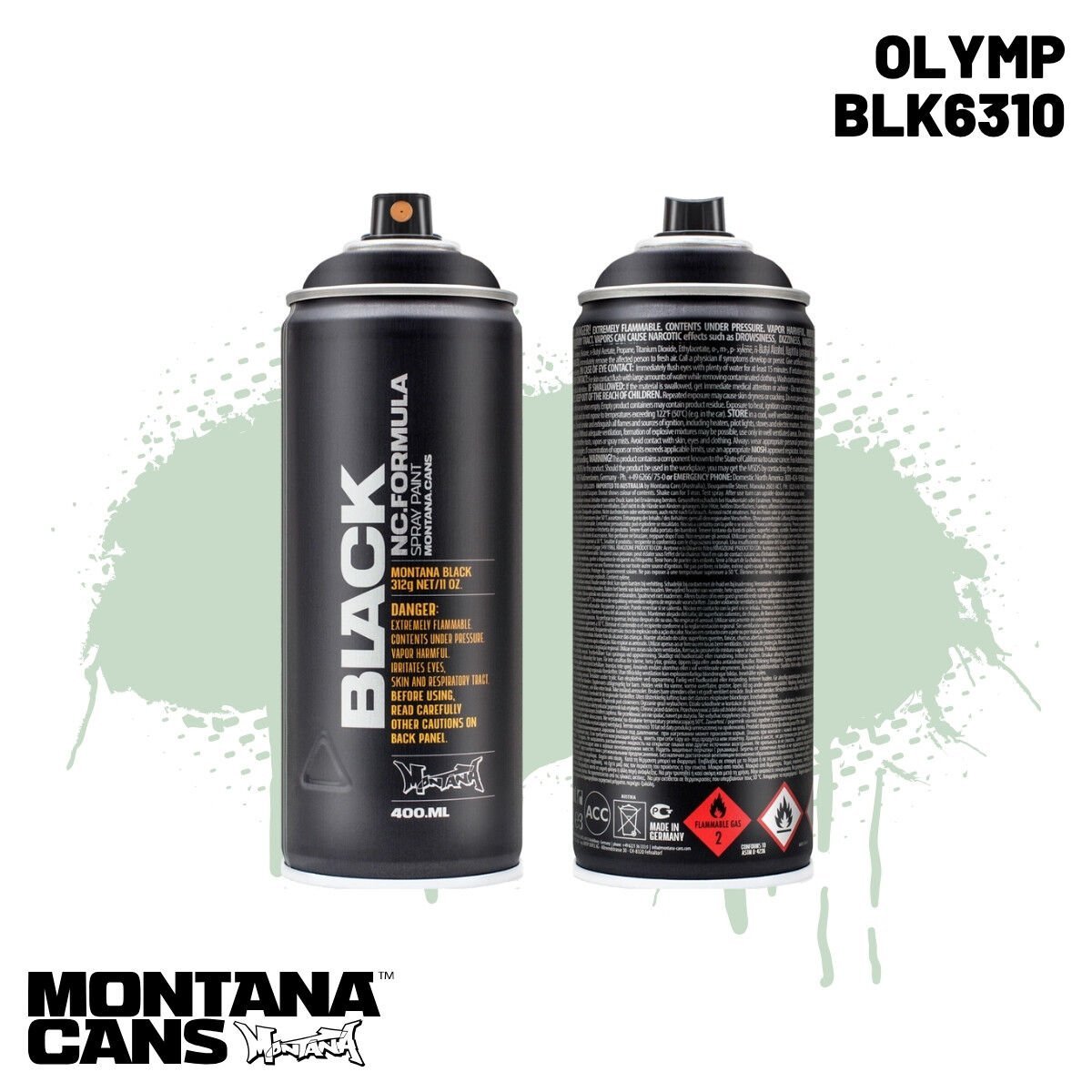Montana Black Sprey Boya 400ml BLK6310 Olymp