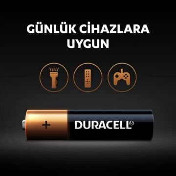 Duracell AAA LR03/MN2400 İnce Kalem Pil 4lü