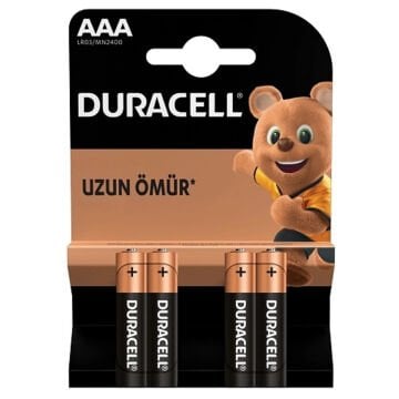 Duracell AAA LR03/MN2400 İnce Kalem Pil 4lü
