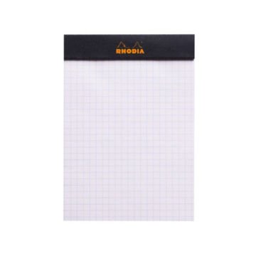Rhodia Bloknot A6 Siyah 80gr Kareli 80yp