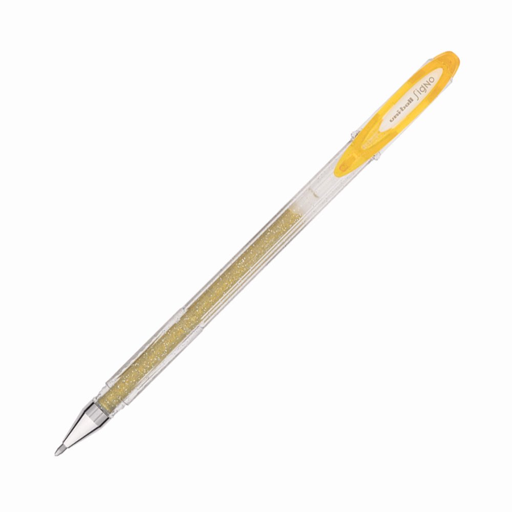 Uniball Signo Sparkling Simli Jel Kalem UM 120SP 1.0mm Altın