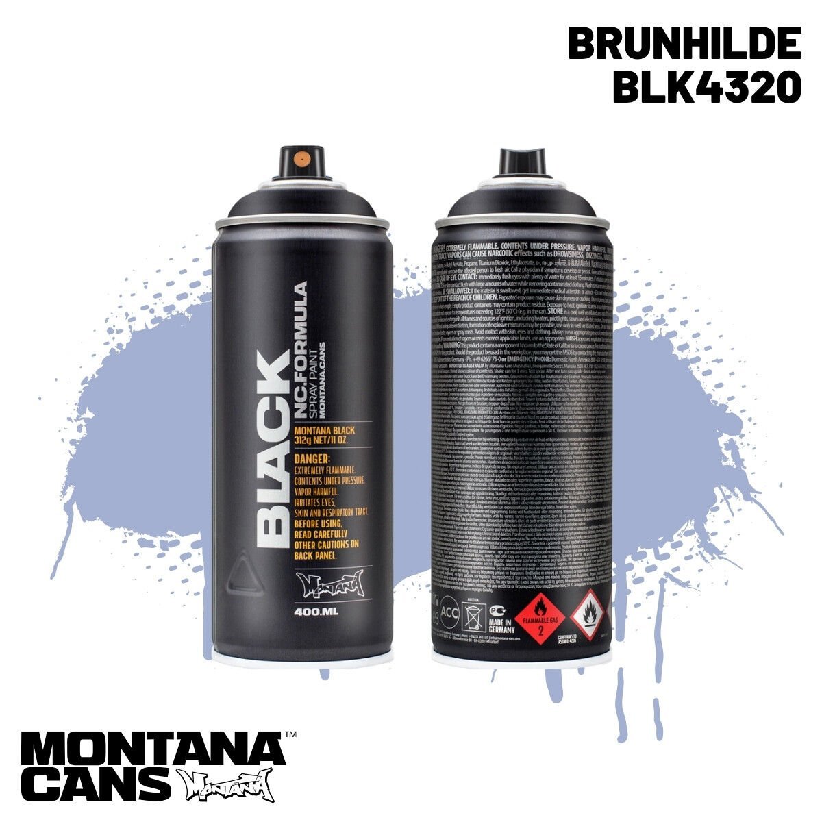 Montana Black Sprey Boya 400ml BLK4320 Brunhilde