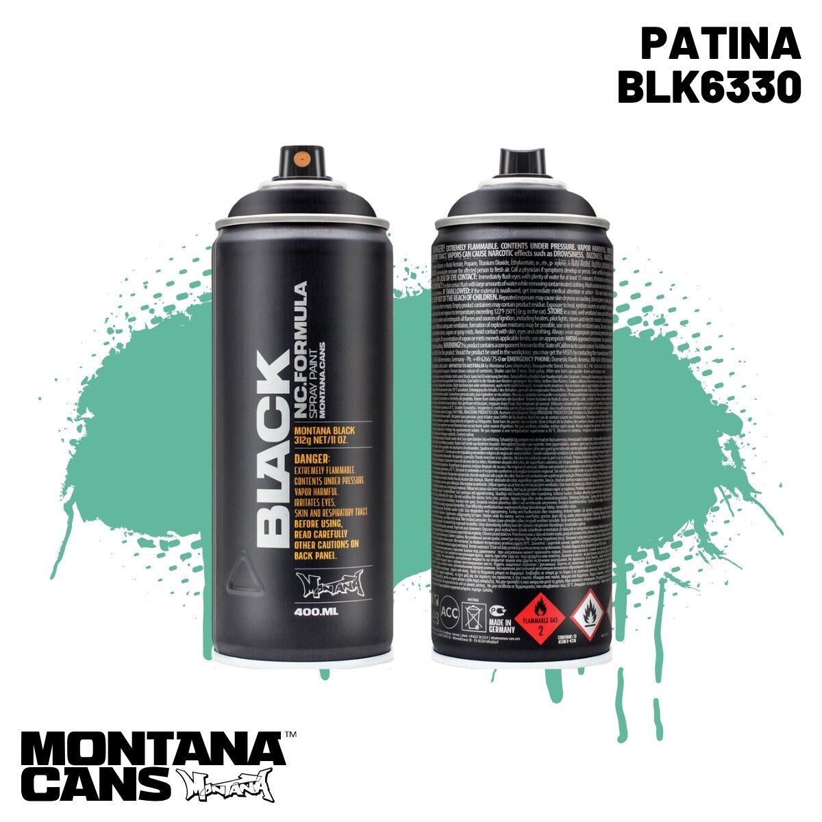 Montana Black Sprey Boya 400ml BLK6330 Patina
