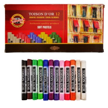 Koh-I-Noor Toison D'or Tam Boy Soft Pastel Seti 12li