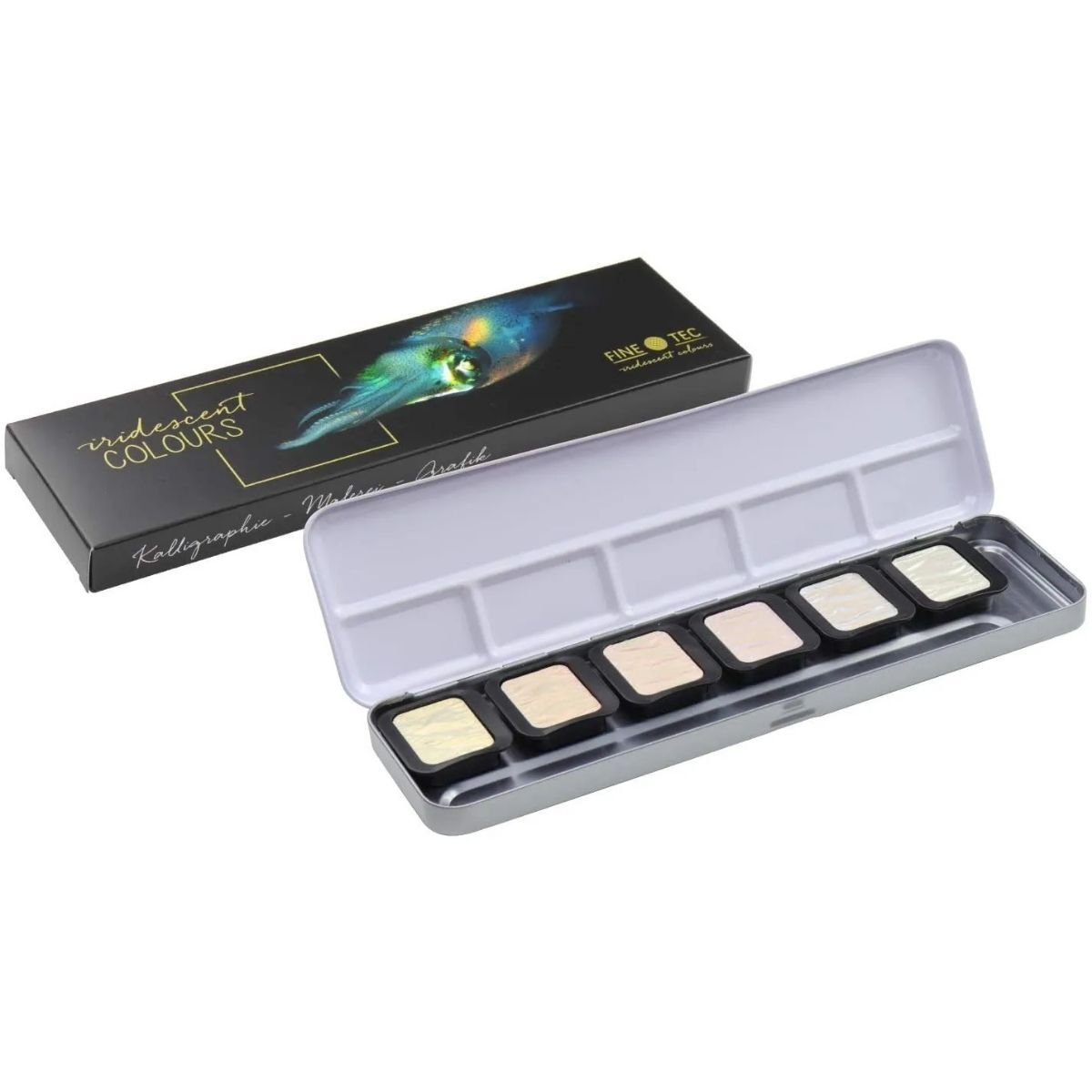 Finetec İridescent Sulu Boya Seti 6 Renk Pixie Dust F5600
