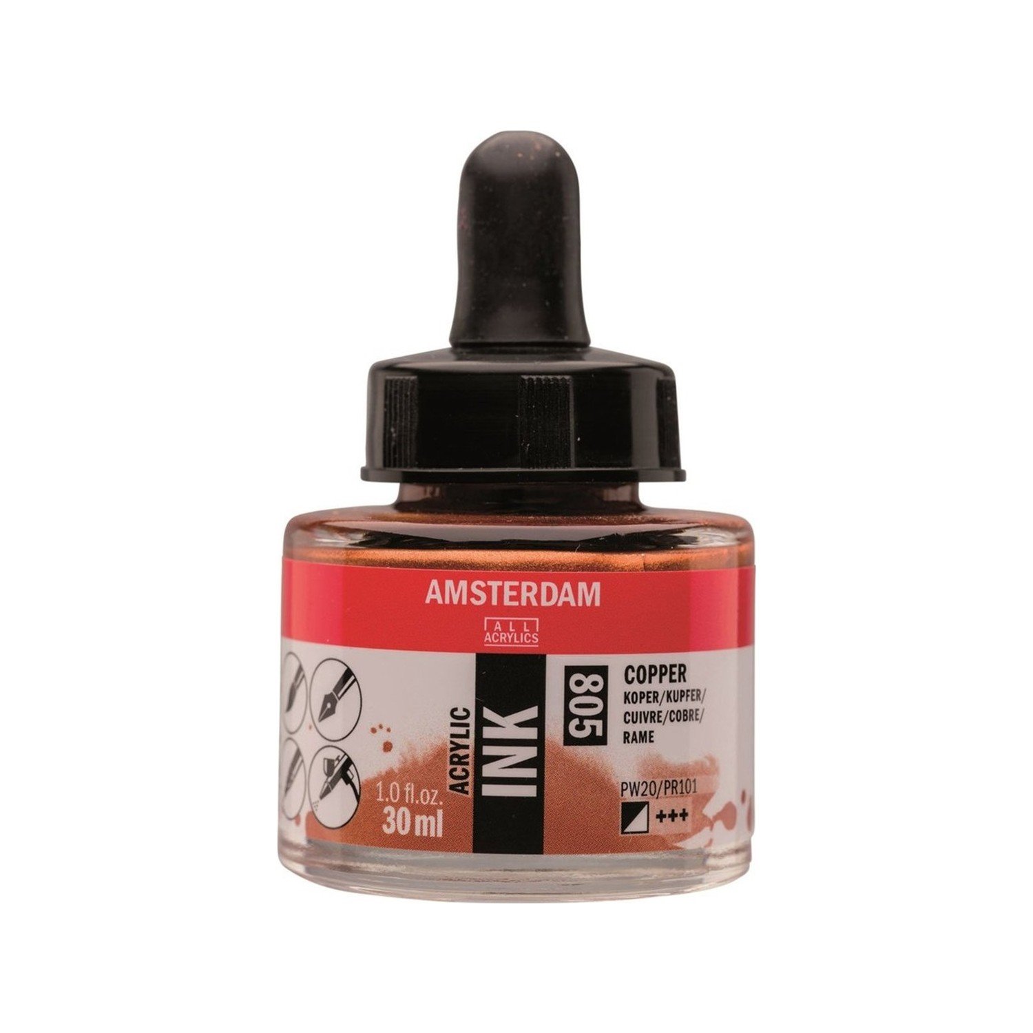 Amsterdam Sıvı Akrilik Mürekkep Boya 30ml 805 Copper