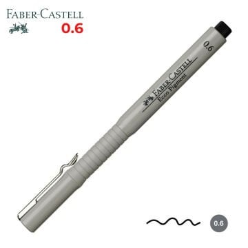 Faber Castell Ecco Pigment Teknik Çizim Kalemi Siyah 0.6mm