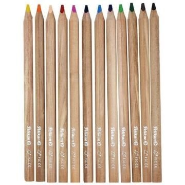 Pelikan Üçgen Triangular Kuru Boya Kalem 12 Renk Seti