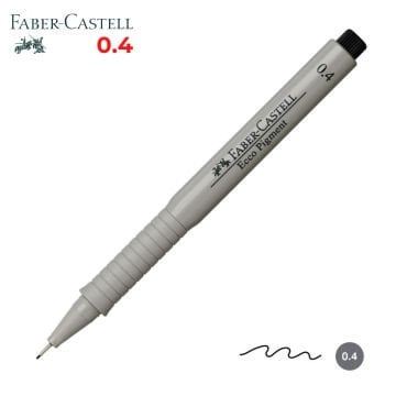 Faber Castell Ecco Pigment Teknik Çizim Kalemi Siyah 0.4mm