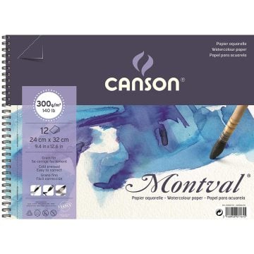 Canson Montval Suluboya Defteri Spiralli (A4) 300gr 12 Sayfa