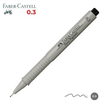 Faber Castell Ecco Pigment Teknik Çizim Kalemi Siyah 0.3mm