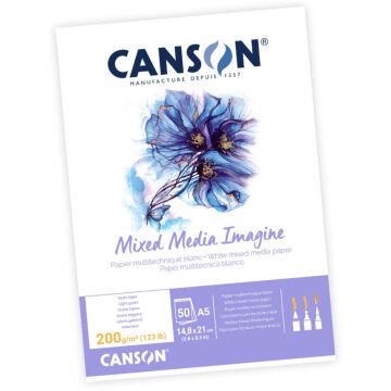 Canson Mix Media Çok Amaçlı Resim Defteri A5 200gr 50yp