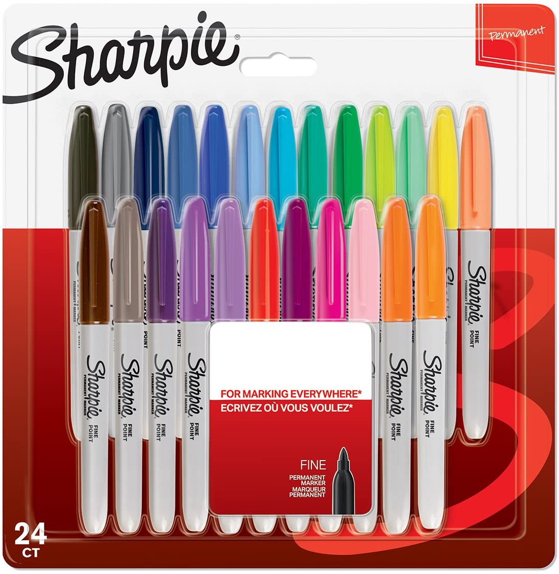 Sharpie Permanent Markör Fine 24lü