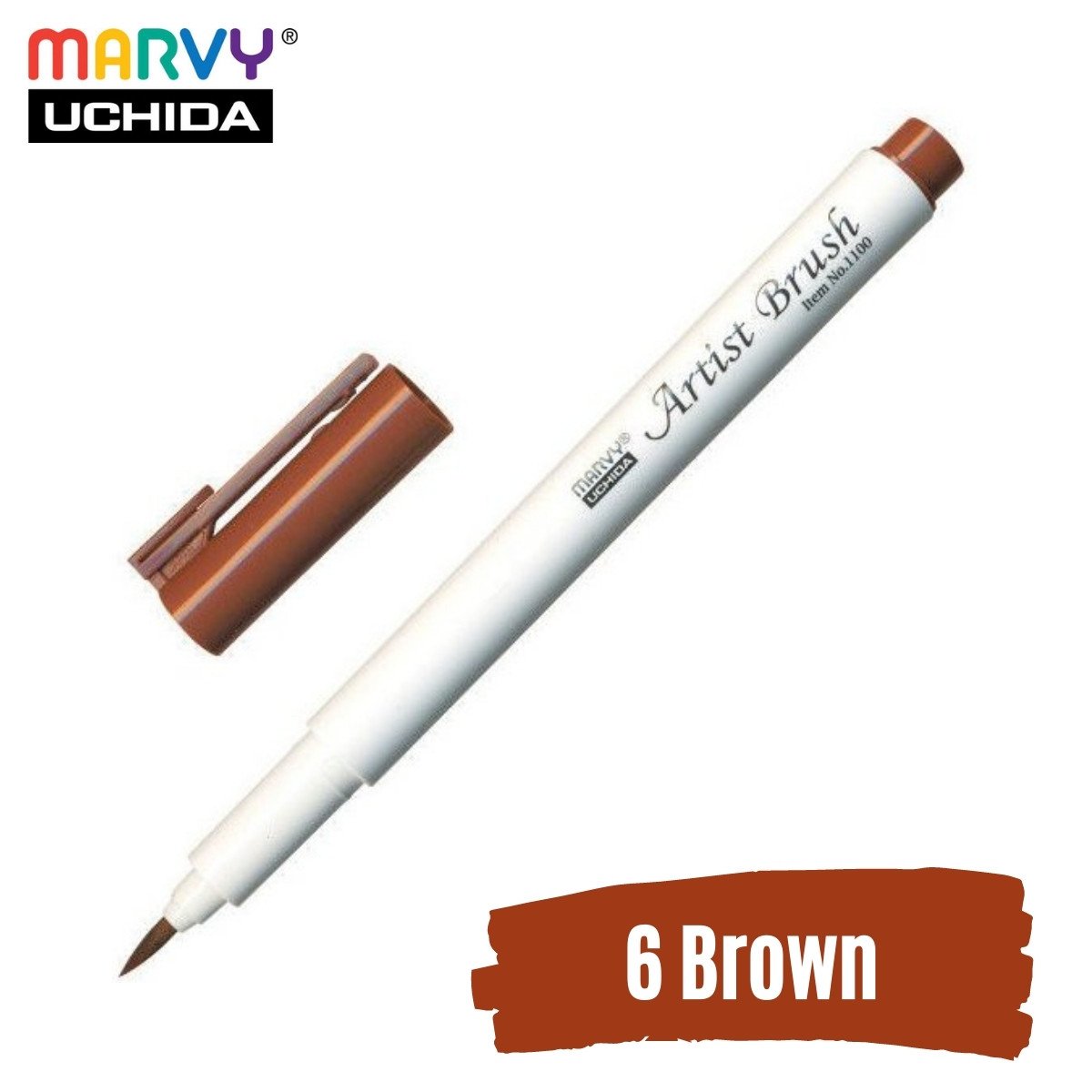 Marvy Artist Brush Pen 1100 Firça Uçlu Kalem 06 Brown