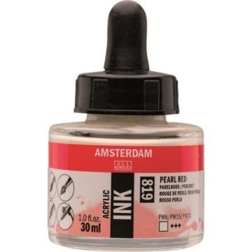 Amsterdam Sıvı Akrilik Mürekkep Boya 30ml 819 Pearl Red