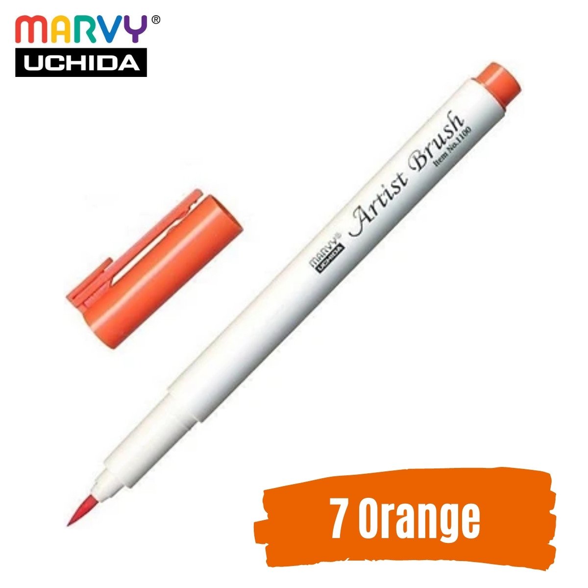 Marvy Artist Brush Pen 1100 Firça Uçlu Kalem 07 Orange