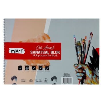 miArt Çok Amaçlı Sanatsal Blok 35x50cm 180gr 20+5yp
