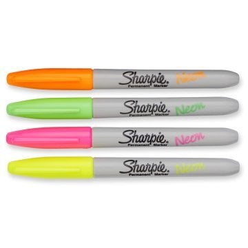 Sharpie Permanent Markör Fine Neon 4 lü