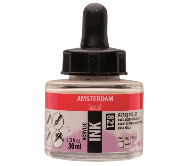 Amsterdam Sıvı Akrilik Mürekkep Boya 30ml 821 Pearl Vıolet