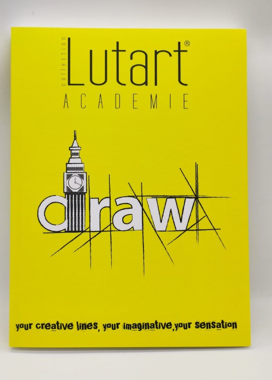 Lutart Academie Sketchbook Çizim Defteri 19x25,5cm La-6868 Sarı 100gr 120yp