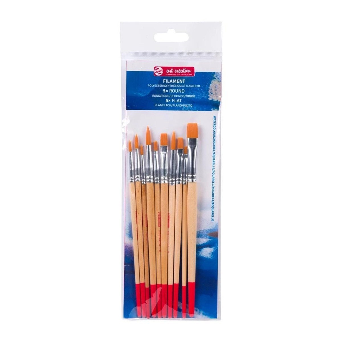 Art Creation Sentetik Sulu Boya Fırça Seti 10lu