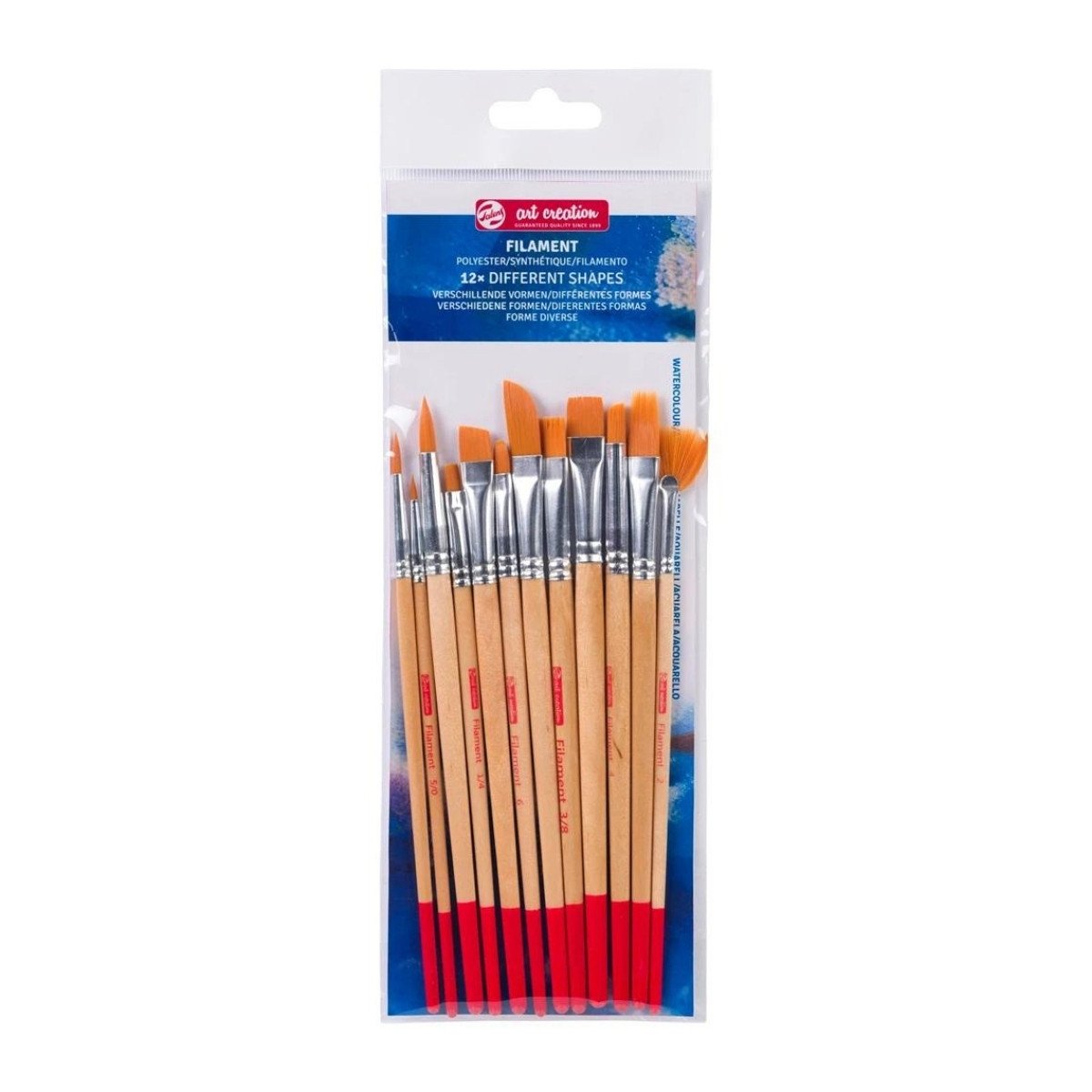 Art Creation Sentetik Sulu Boya Fırça Seti 12li