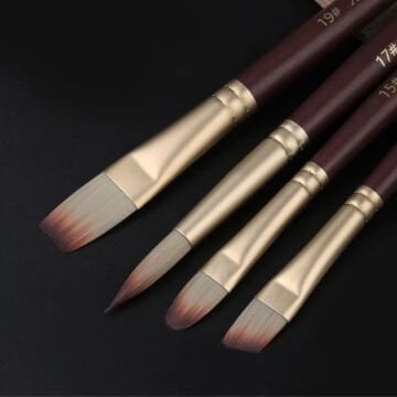 Giorgione Fırça Seti Bez Rulo Çantalı 24lü Mix