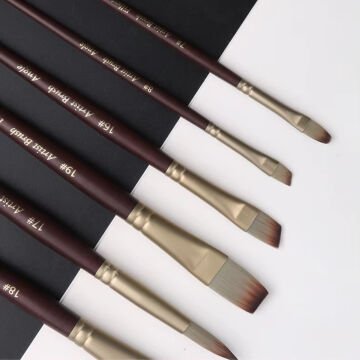 Giorgione Fırça Seti Bez Rulo Çantalı 24lü Mix