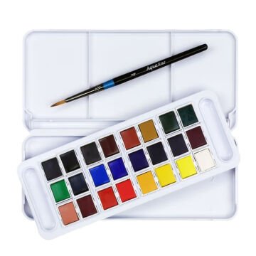 Daler Rowney Aquafine Travel Set Fırça Hediyeli Plastik Kutu 24lü