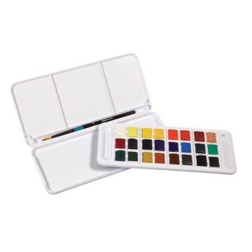 Daler Rowney Aquafine Travel Set Fırça Hediyeli Plastik Kutu 24lü