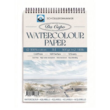 Schoellershammer Da Capo 100 Cotton Sulu Boya Defteri 300gr A4 12yp
