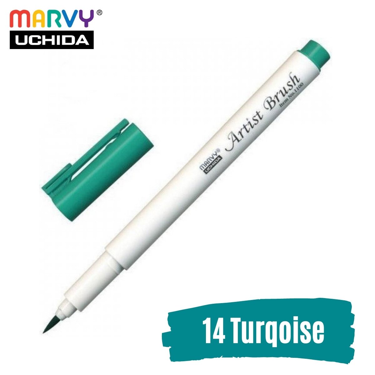 Marvy Artist Brush Pen 1100 Firça Uçlu Kalem 14 Turquoise