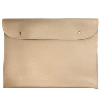 Art Elegant Suni Deri Zarf Dosya 35x50cm Bej