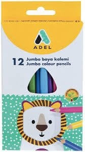 Adel Jumbo Tam Boy Kuru Boya Kalemi 12li