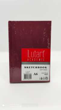 Lutart Academie Eskiz Defteri A6 Sert Kapak 100gr 100 Yaprak Bordo