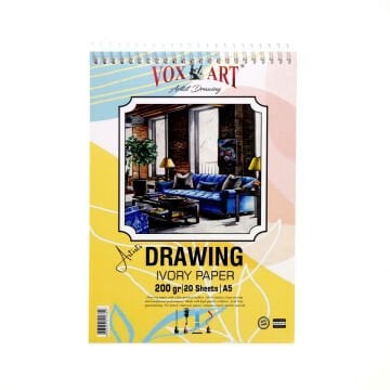 Vox Artists Çizim Defteri 200gr A5 20yp Spiralli