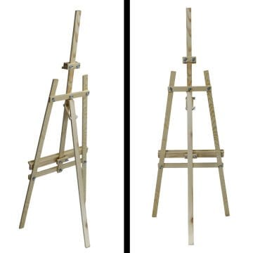 Art İstanbul Şövale Demonte Stüdyo Tipi Çam Verniksiz