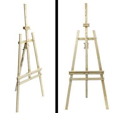 Art İstanbul Şövale Demonte Stüdyo Tipi Çam Verniksiz