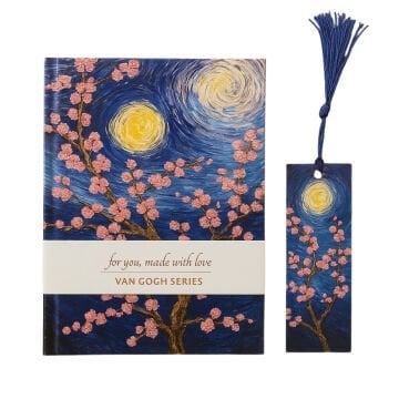 Yıldız Van Gogh Sert Kapak Ayraçlı Defter 14x20cm 96yp Çizgisiz Seri No: 1