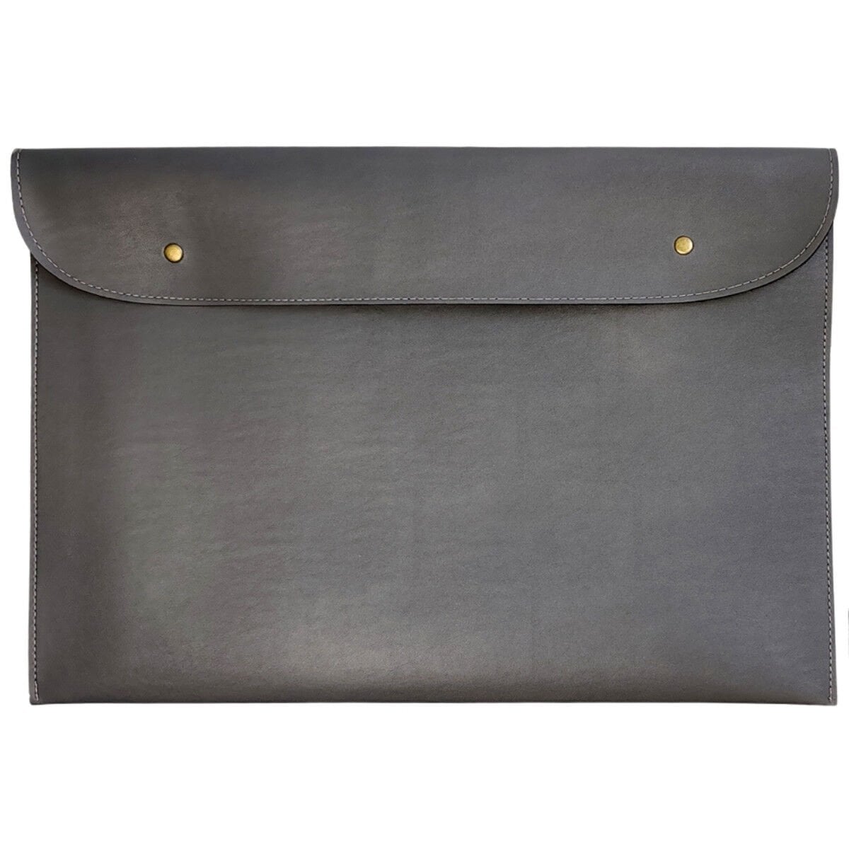 Art Elegant Suni Deri Zarf Dosya 35x50cm Gri