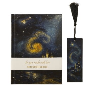 Yıldız Van Gogh Sert Kapak Ayraçlı Defter 14x20cm 96yp Çizgisiz Seri No: 2