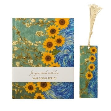 Yıldız Van Gogh Sert Kapak Ayraçlı Defter 14x20cm 96yp Çizgisiz Seri No: 3
