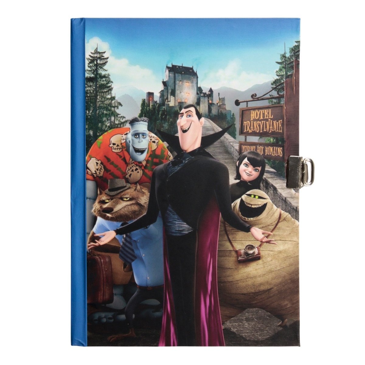 Yıldız Sert Kapak 14x20cm 80yp Kids Seri Hatıra Defteri Çizgili Kilitli Hotel Transylvania
